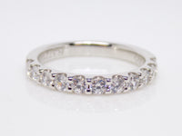 Round Brilliant Claw Set Diamonds Wedding/Eternity Ring 0.75ct SKU 4501403