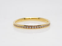 Yellow Gold Round Brilliant Channel Set Diamonds Wedding/Eternity Ring 0.15ct SKU 4501412