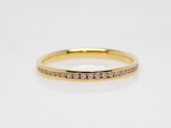 Yellow Gold Round Brilliant Channel Set Diamonds Wedding/Eternity Ring 0.15ct SKU 4501412