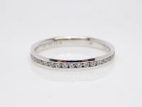 White Gold Round Brilliant Channel Set Diamonds Wedding/Eternity Ring 0.25ct SKU 4501417