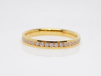 Yellow Gold Round Brilliant Channel Set Diamonds Wedding/Eternity Ring 0.25ct SKU 4501418