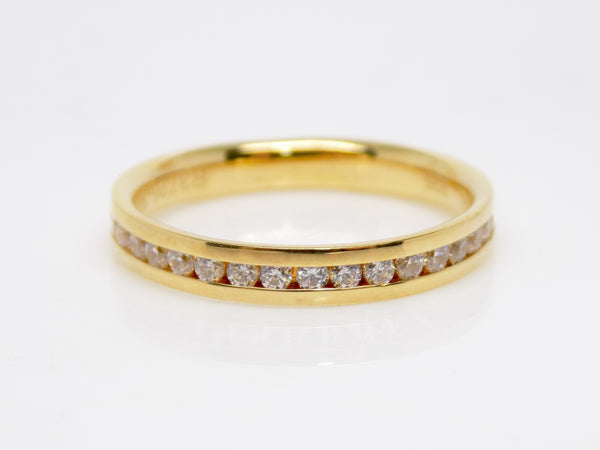 Yellow Gold Round Brilliant Channel Set Diamonds Wedding/Eternity Ring 0.35ct SKU 4501424