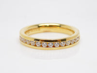 Yellow Gold Round Brilliant Channel Set Diamonds Wedding/Eternity Ring 0.50ct SKU 4501430