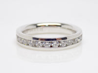 Round Brilliant Channel Set Diamonds Wedding/Eternity Ring 0.75ct SKU 4501439