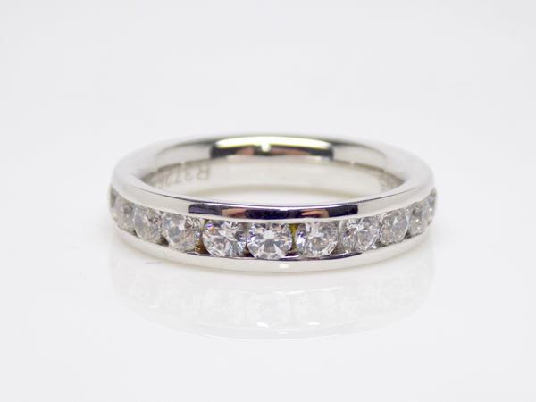 Round Brilliant Channel Set Diamonds Wedding/Eternity Ring 1.00ct SKU 4501445