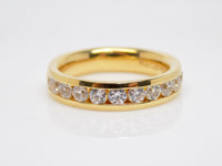 Yellow Gold Round Brilliant Channel Set Diamonds Wedding/Eternity Ring 1.00ct SKU 4501442