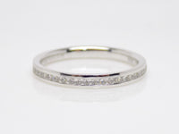 White Gold Princess Cut Channel Set Diamonds Wedding/Eternity Ring 0.40ct SKU 4501453