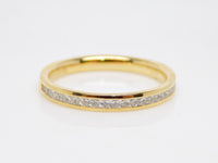 Yellow Gold Princess Cut Channel Set Diamonds Wedding/Eternity Ring 0.40ct SKU 4501454