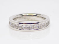 Princess Cut Channel Set Diamonds Wedding/Eternity Ring 1.47ct SKU 4501481