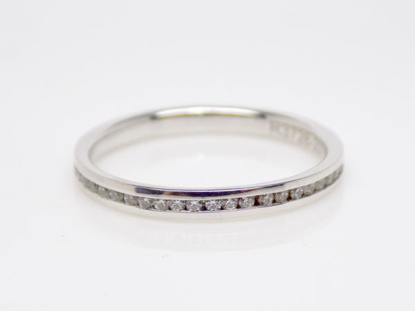 White Gold Full Eternity Round Brilliant Channel Set Diamonds Wedding/Eternity Ring 0.25ct SKU 4501483