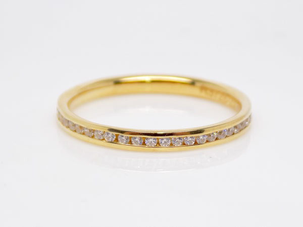 Yellow Gold Full Eternity Round Brilliant Channel Set Diamonds Wedding/Eternity Ring 0.25ct SKU 4501484