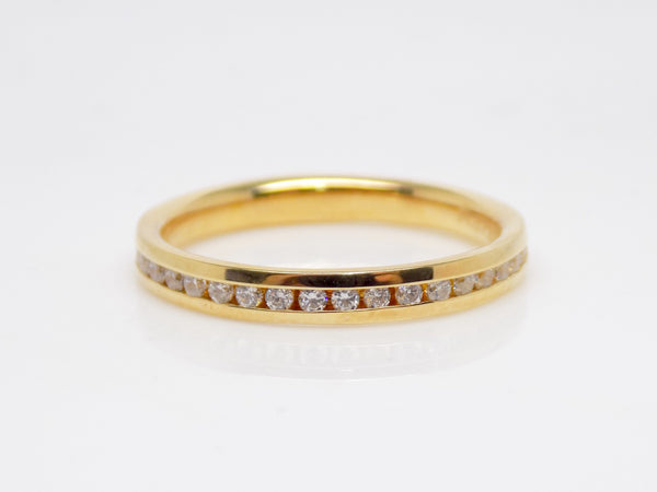 Yellow Gold Full Eternity Round Brilliant Channel Set Diamonds Wedding/Eternity Ring 0.40ct SKU 4501490