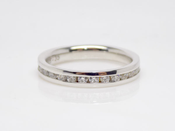White Gold Full Eternity Round Brilliant Channel Set Diamonds Wedding/Eternity Ring 0.85ct SKU 4501501