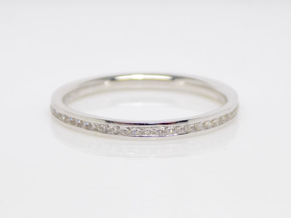 White Gold Full Eternity Princess Cut Channel Set Diamonds Wedding/Eternity Ring 0.50ct SKU 4501519