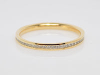 Yellow Gold Full Eternity Princess Cut Channel Set Diamonds Wedding/Eternity Ring 0.50ct SKU 4501520