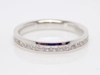 White Gold Full Eternity Princess Cut Channel Set Diamonds Wedding/Eternity Ring 1.00ct SKU 4501531