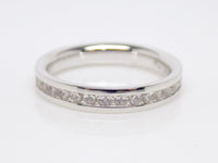 White Gold Full Eternity Princess Cut Channel Set Diamonds Wedding/Eternity Ring 1.25ct SKU 4501537