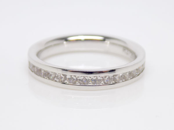 Full Eternity Princess Cut Channel Set Diamonds Wedding/Eternity Ring 1.25ct SKU 4501541