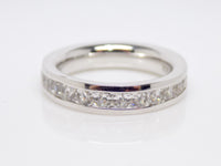 White Gold Full Eternity Princess Cut Channel Set Diamonds Wedding/Eternity Ring 2.80ct SKU 4501549