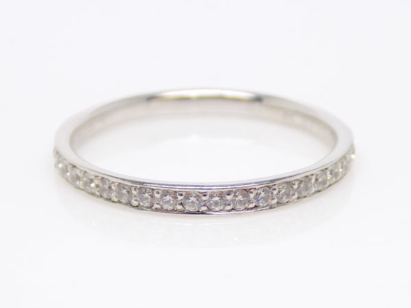 Claw Set Round Brilliant Diamonds Channel Edge Wedding/Eternity Ring 0.15ct SKU 4501565