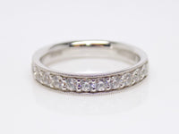 Claw Set Round Brilliant Diamonds Milgrain Edge Wedding/Eternity Ring 0.60ct SKU 4501619