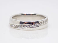 White Gold Fancy Claw Set Round Brilliant Diamonds Wedding/Eternity Ring 0.20ct SKU 4501705