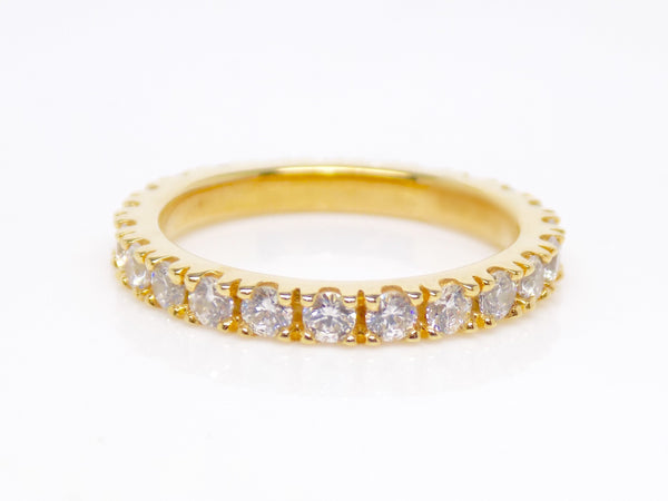 Yellow Gold Full Eternity Claw Set Diamonds Wedding/Eternity Ring 1.00ct SKU 4501730