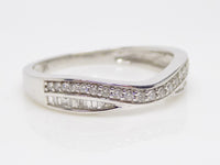 Diamond Round & Baguette Natural Diamonds Shaped Wedding/Eternity Ring 0.25ct SKU 4501126